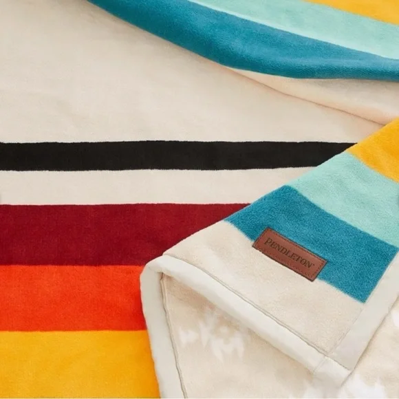 Pendleton Reversible Plush Throw Blanket
